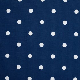 Estate Blue Cotton Canvas Polka Dots Estate Blue Cotton Canvas Polka Dots