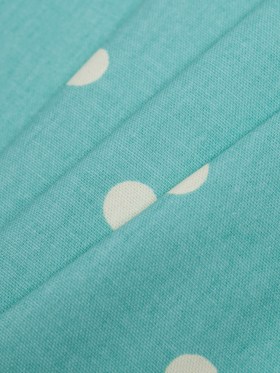 Aqua Cotton Canvas Polka Dots Aqua Cotton Canvas Polka Dots
