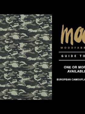 European Green Camouflage Cotton Poplin European Green Camouflage Cotton Poplin