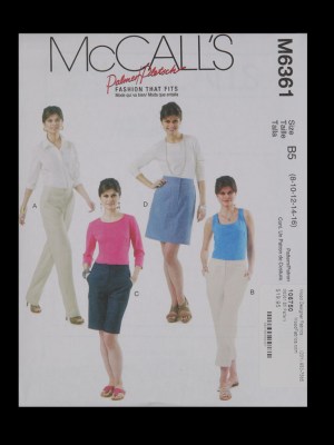 McCall’s Bottom Pattern M6361 Size B5 McCall’s Bottom Pattern M6361 Size B5