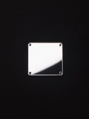 Silver Laminate 4-Hole Square Plastic Mirror – 64L/40.5mm Silver Laminate 4-Hole Square Plastic Mirror – 64L/40.5mm