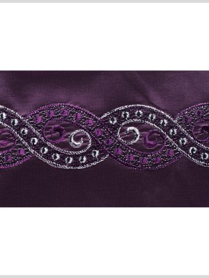 4.5″ American Made Plum/Silver Jacquard Ribbon 4.5″ American Made Plum/Silver Jacquard Ribbon