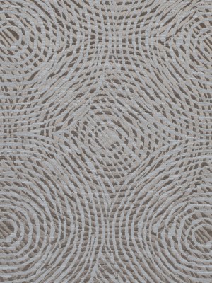 Linen Geometric Swirls on a Cotton and Polyester Woven Linen Geometric Swirls on a Cotton and Polyester Woven