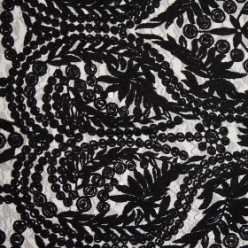 Black Floral Nylon Lace Black Floral Nylon Lace
