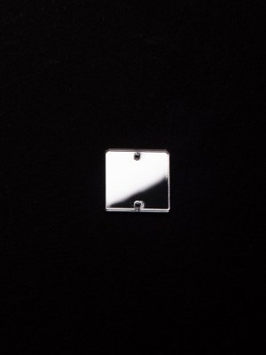 Silver Laminate 2-Hole Square Plastic Mirror – 40L/25.5mm Silver Laminate 2-Hole Square Plastic Mirror – 40L/25.5mm