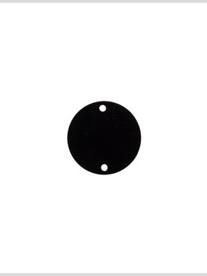 Black Laminate 2-Hole Round Plastic Button – 28L/18mm Black Laminate 2-Hole Round Plastic Button – 28L/18mm