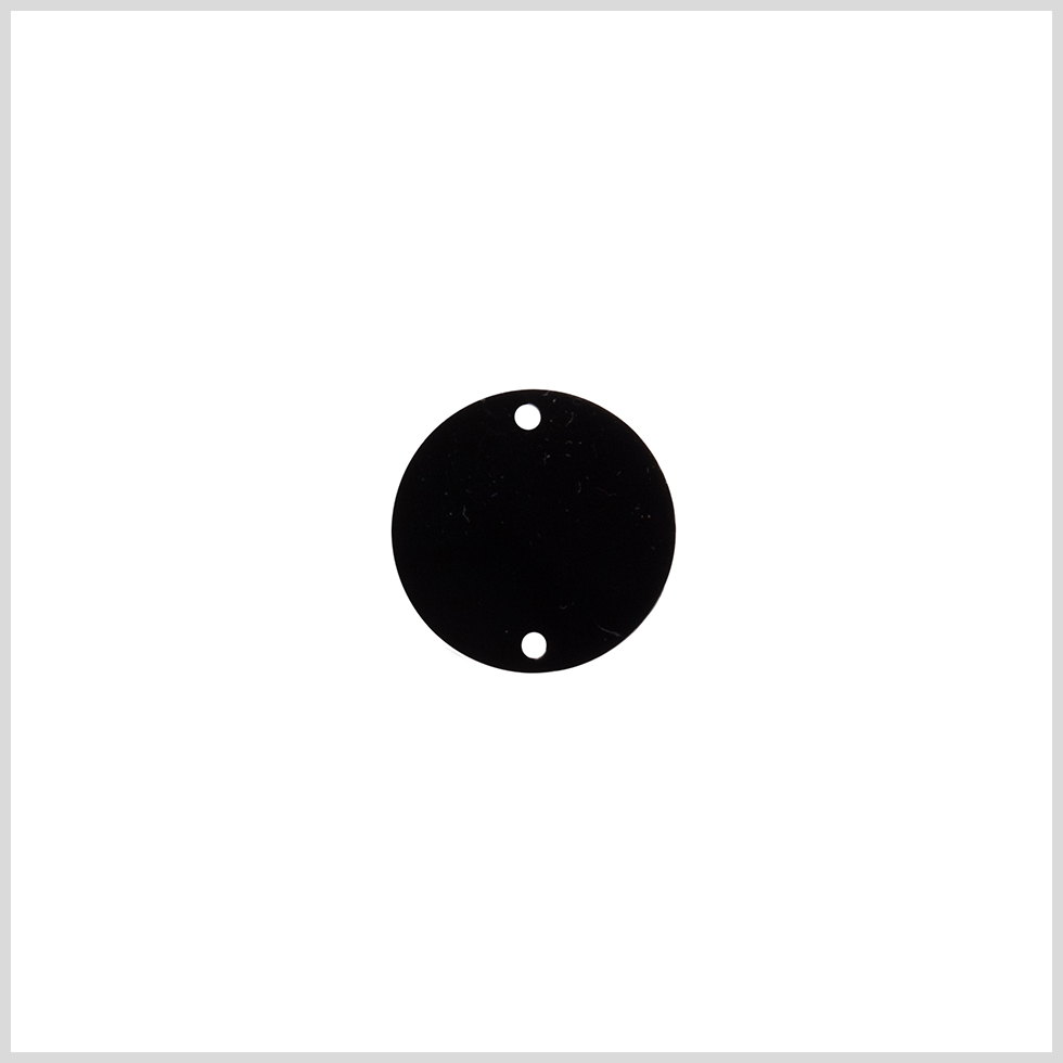 Black Laminate 2-Hole Round Plastic Button – 28L/18mm Black Laminate 2-Hole Round Plastic Button – 28L/18mm
