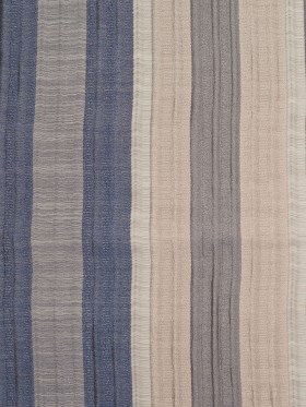 Indian Blue/Beige Striped Poly/Cotton Brocade Indian Blue/Beige Striped Poly/Cotton Brocade