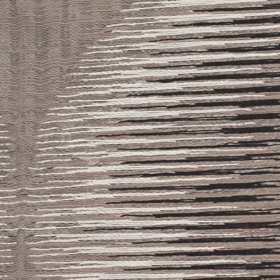 Indian Gray/Black Geometric Poly/Cotton Woven