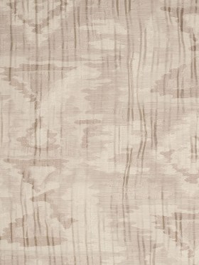 Indian Beige Ikat-Like Geometric Poly/Cotton Brocade Indian Beige Ikat-Like Geometric Poly/Cotton Brocade