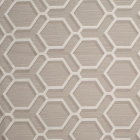Grey/White Indian Geometric Poly/Cotton Brocade Grey/White Indian Geometric Poly/Cotton Brocade