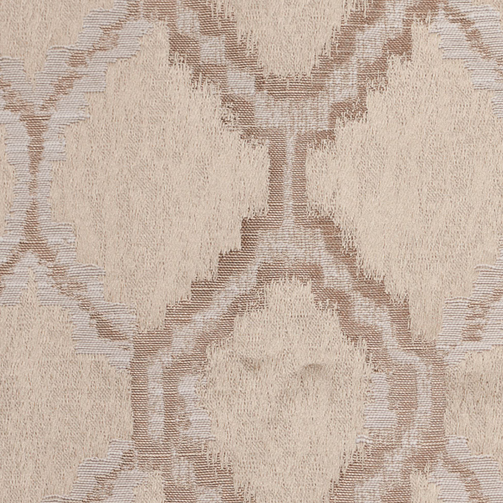 Indian Taupe Geometric Poly/Cotton Woven