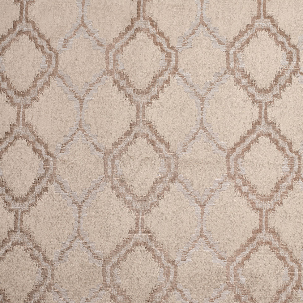 Indian Taupe Geometric Poly/Cotton Woven Indian Taupe Geometric Poly/Cotton Woven