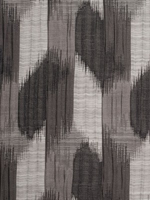 Indian Black/White Ikat-Like Poly/Cotton Brocade Indian Black/White Ikat-Like Poly/Cotton Brocade