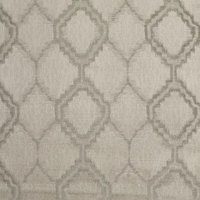 Indian Silver Geometric Poly/Cotton Woven Indian Silver Geometric Poly/Cotton Woven
