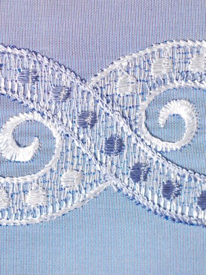 Sky Blue/Silver Jacquard Ribbon Sky Blue/Silver Jacquard Ribbon