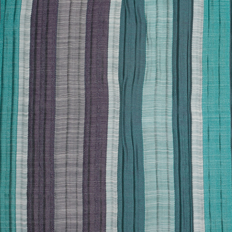 Indian Aqua/Purple Striped Poly/Cotton Brocade Indian Aqua/Purple Striped Poly/Cotton Brocade