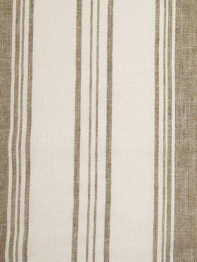 Indian Olive/White Striped Linen Woven Indian Olive/White Striped Linen Woven