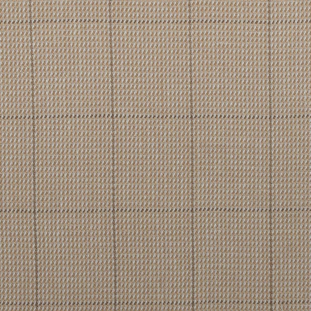 Ralph Lauren Bisque Window Pane Checkered Linen Blend Ralph Lauren Bisque Window Pane Checkered Linen Blend