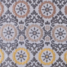 Brown and Gray Floral Brocade Brown and Gray Floral Brocade