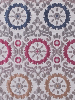 Gray and Pink Floral Brocade Gray and Pink Floral Brocade