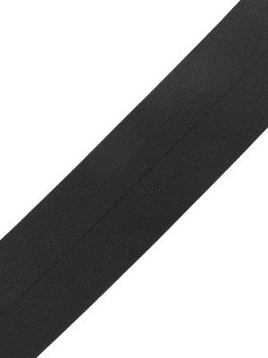 Black Stretch Fold Over Grosgrain – 3.125″ Black Stretch Fold Over Grosgrain – 3.125″