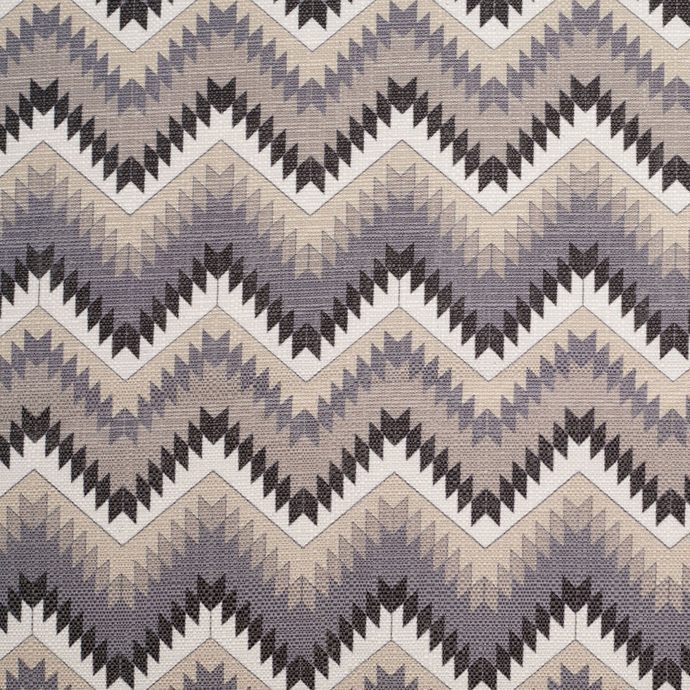 Spanish Navy/Beige Geometric Poly/Cotton Canvas Spanish Navy/Beige Geometric Poly/Cotton Canvas