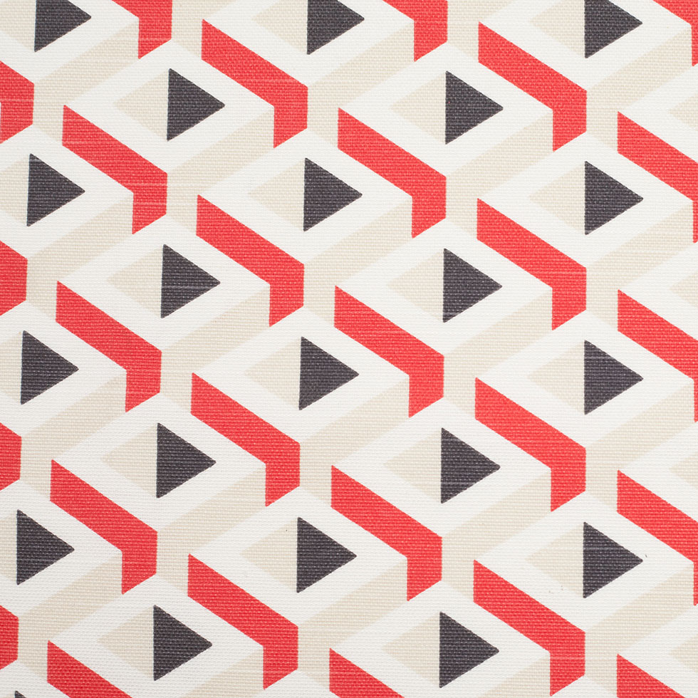 Spanish Red Geometric Woven Spanish Red Geometric Woven