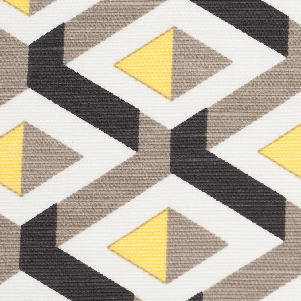 Spanish Yellow Geometric Woven