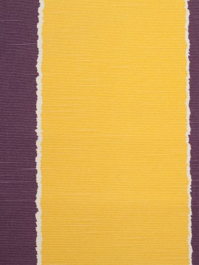 Spanish Yellow/Purple Striped Poly-Cotton Woven Spanish Yellow/Purple Striped Poly-Cotton Woven