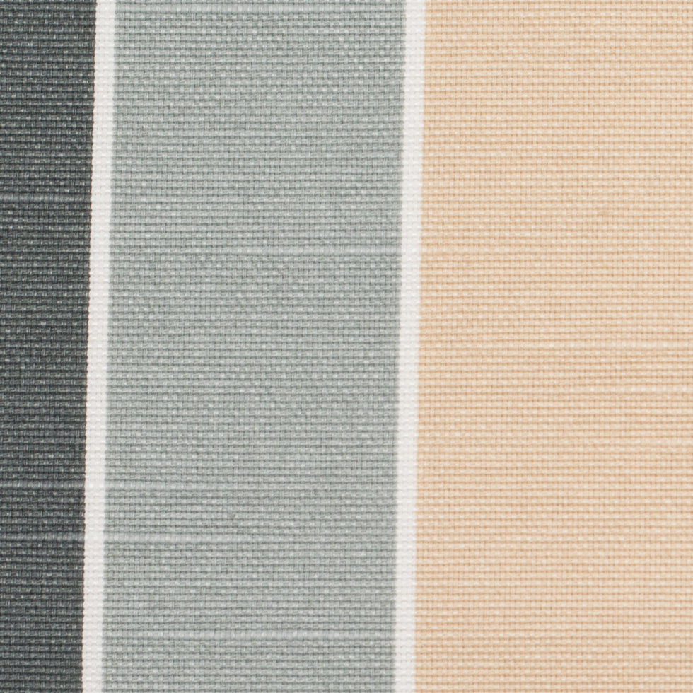 Spanish Gray-1 Striped Poly-Cotton Woven