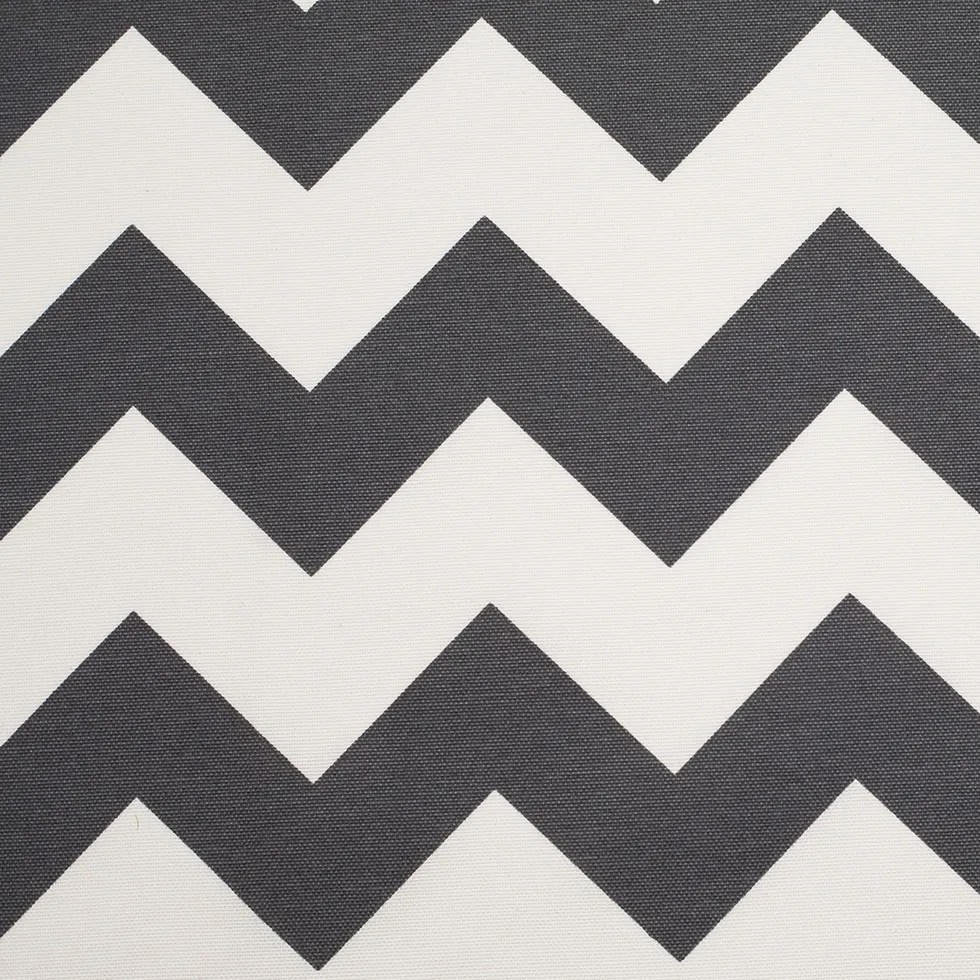 Spanish Gray/White Geometric Poly-Cotton Woven Spanish Gray/White Geometric Poly-Cotton Woven