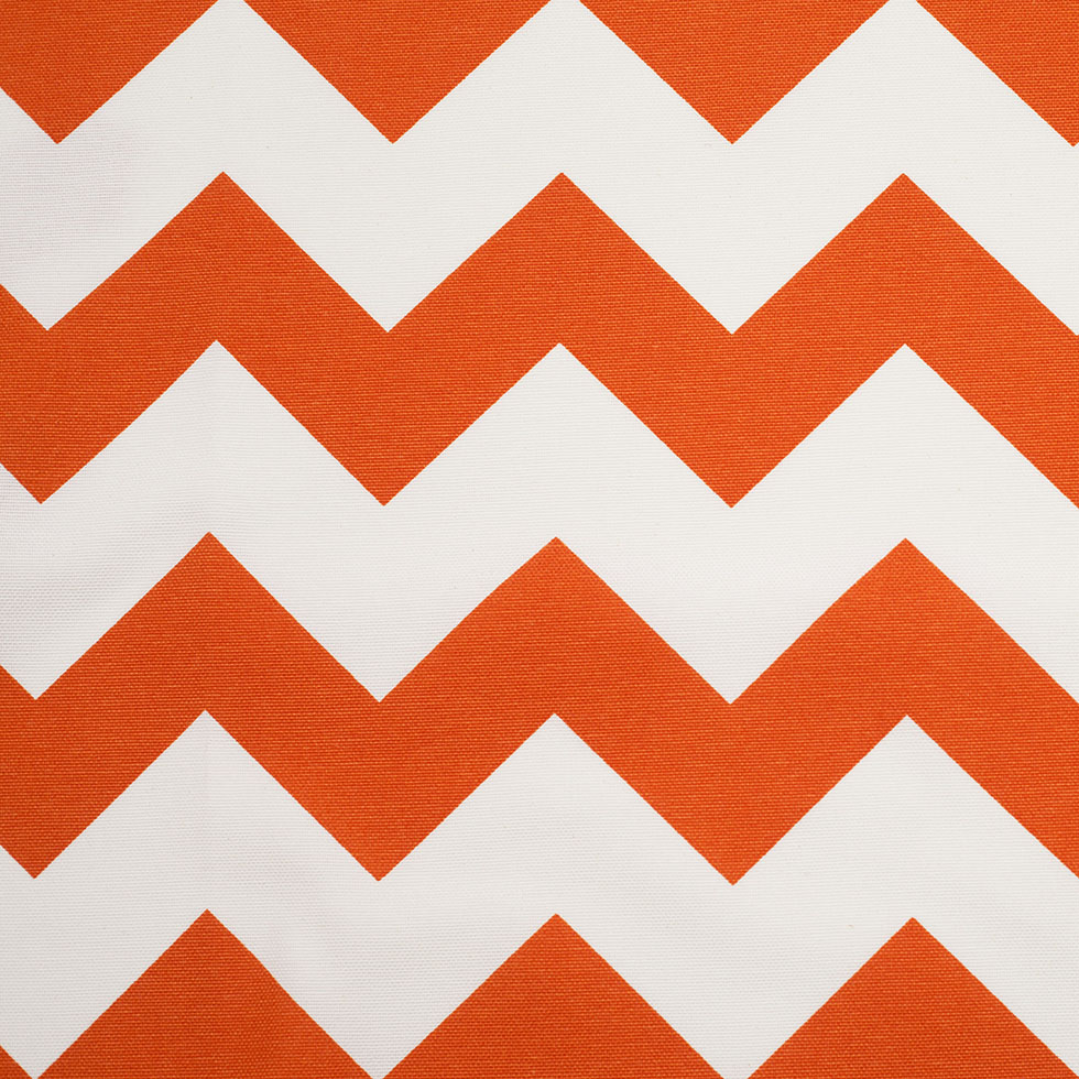 Spanish Orange/White Geometric Poly-Cotton Woven Spanish Orange/White Geometric Poly-Cotton Woven