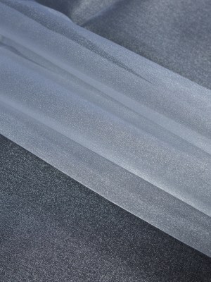 Sparkle Nylon Organza – White Sparkle Nylon Organza – White