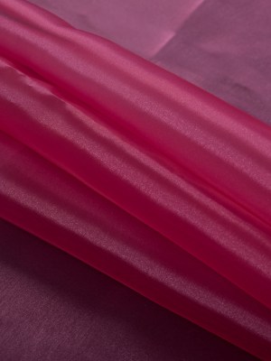 Iridescent Polyester Organza – Raspberry Iridescent Polyester Organza – Raspberry