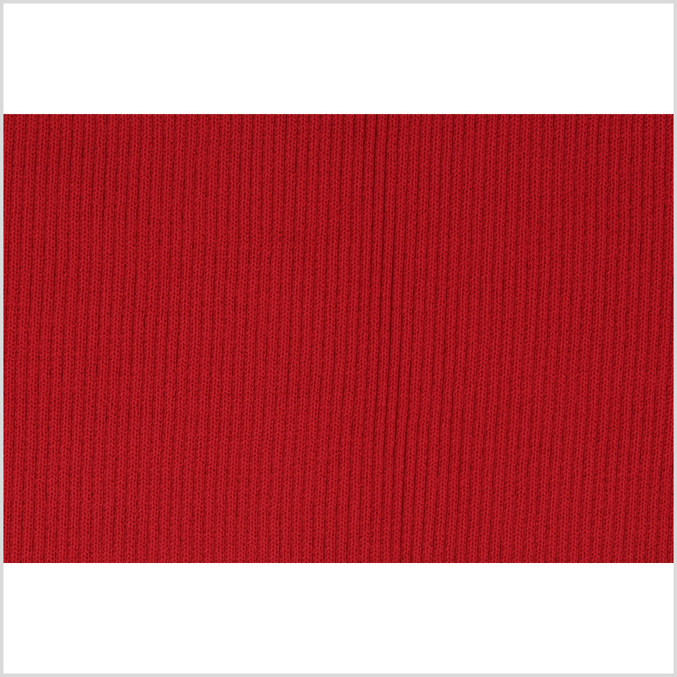 Scarlet Red Rib Knit Trim – 7″ x 38″ Scarlet Red Rib Knit Trim – 7″ x 38″
