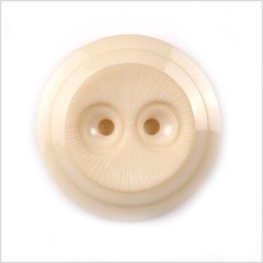 Plastic 2-Hole Button – 44L/28mm – Ivory Dish Shaped with Radiating Textured Center Plastic 2-Hole Button – 44L/28mm – Ivory Dish Shaped with Radiating Textured Center