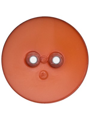 Plastic 2-Hole Button – 44L/28mm – Orange Dish Shaped with Radiating Textured Center Plastic 2-Hole Button – 44L/28mm – Orange Dish Shaped with Radiating Textured Center