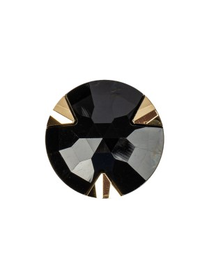 Black/Gold Rhinestone Button – 28L/18mm Black/Gold Rhinestone Button – 28L/18mm