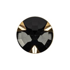 Black/Gold Rhinestone Button – 36L/23mm Black/Gold Rhinestone Button – 36L/23mm