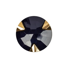 Navy/Gold Rhinestone Button – 36L/23mm Navy/Gold Rhinestone Button – 36L/23mm