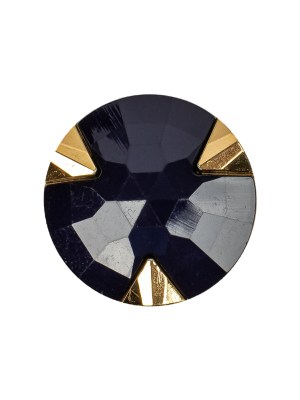 Navy/Gold Rhinestone Button – 36L/23mm Navy/Gold Rhinestone Button – 36L/23mm