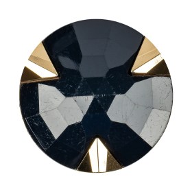 Navy/Gold Rhinestone Button – 54L/34mm Navy/Gold Rhinestone Button – 54L/34mm