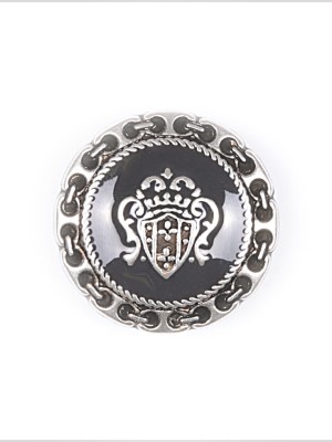 Silver Metal Coat Crest Button – 44L/28mm Silver Metal Coat Crest Button – 44L/28mm