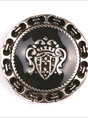 Silver Metal Coat Crest Button – 44L/28mm Silver Metal Coat Crest Button – 44L/28mm