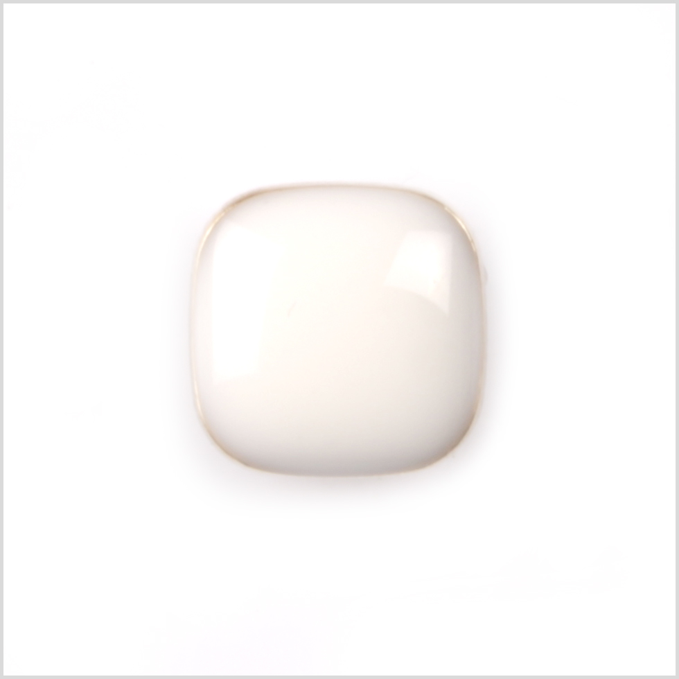Italian White and Gold Metal Square Shank Back Button – 18L/11.5mm Italian White and Gold Metal Square Shank Back Button – 18L/11.5mm