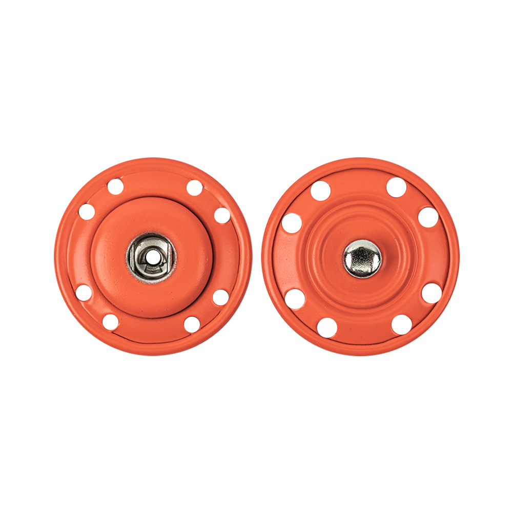 Italian Neon Orange Snaps – 1″ Italian Neon Orange Snaps – 1″