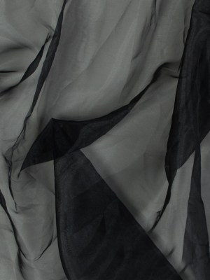 2-Ply Polyester Organza – Black – Zelda Collection 2-Ply Polyester Organza – Black – Zelda Collection