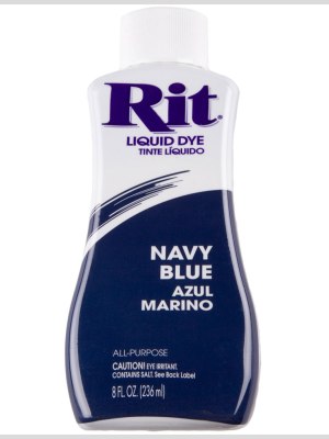 Rit All-Purpose Liquid Fabric Dye – Navy – 8oz Bottle Rit All-Purpose Liquid Fabric Dye – Navy – 8oz Bottle