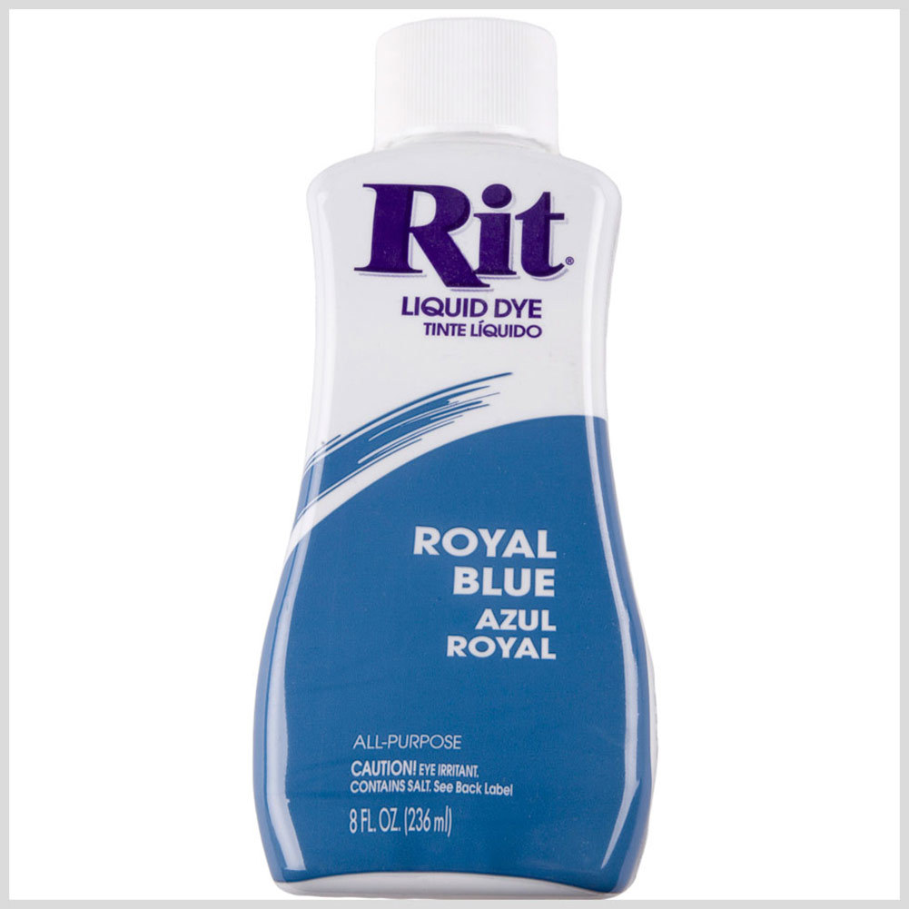 Rit All-Purpose Liquid Fabric Dye – Royal Blue – 8oz Bottle Rit All-Purpose Liquid Fabric Dye – Royal Blue – 8oz Bottle